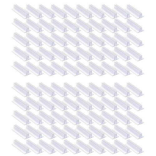 80 Pcs Sign Holder, Adhesive Base Sign Holders Multiple Uses for Counters, Warehouses, Base Holders with Adhesive