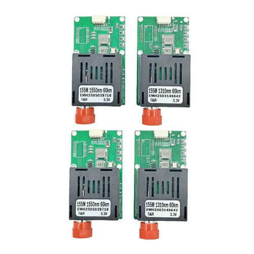 2 Pairs TTL Optical Transceiver Module 60KM Optical End Device Dedicated Optical Port ST Interface Module UART/SBUS 1