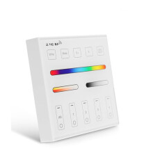 Panel Remote for RGB RGBW RGBCCT, 2.4G Radio Frequency, Wall Mounted, 4 Zones Control