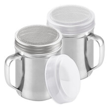 2 Stuks Poedersuikerstrooier met Handvat, Schudpoederstrooier voor Koffiebar, Fijnmazige Baggermachine