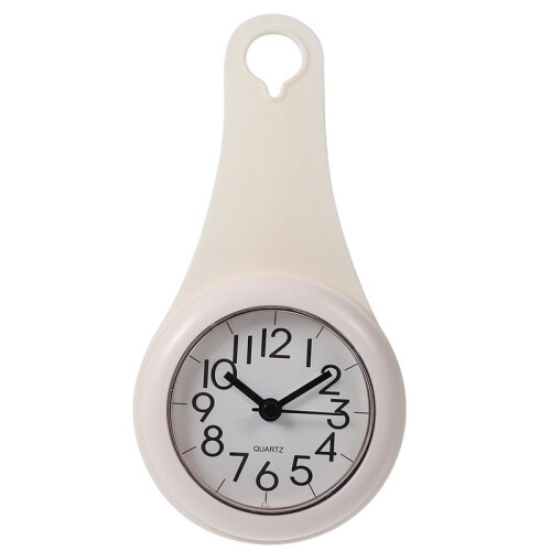 Waterproof Cup Clock Bathroom Shower Timer Wall Hanging Modern Design Plastic Bath Kitchen Use Hook Handle Adhesive
