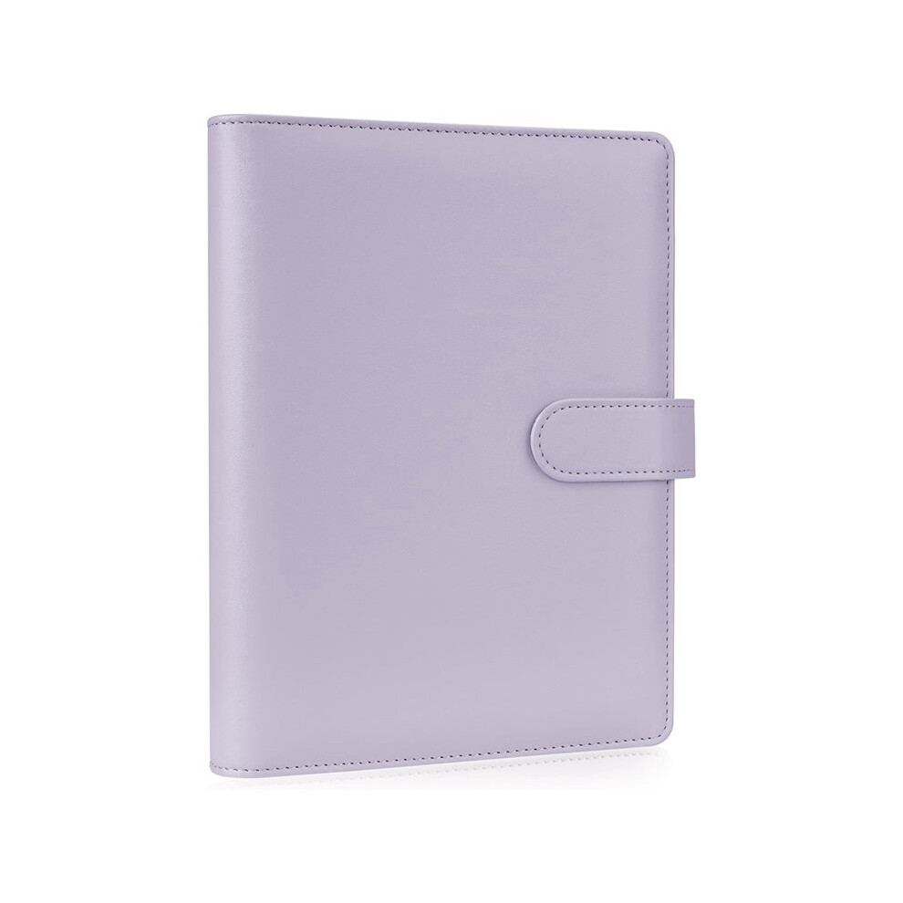Photos - File Folder / Lever Arch File Zandona PU Leather A5 Ring Binder with Magnetic Closure 6 Ring Binder Cover for A5 Filler Paper, Refillable Notebook D 