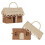 2pcs Small House Rattan Baskets, New Year Gift Baskets, Packaging Boxes, Candy House Woven Gift Baskets 1
