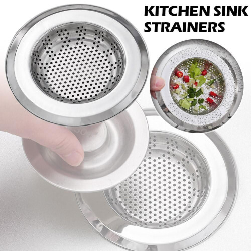 Crépine d'évier de cuisine de rechange en acier inoxydable (1 pièce) 2