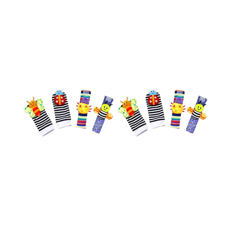 Men's Baby Wrist Rattle Socks And Foot Finder Set, Perfect Babys Toy For 0-12 Months Newborn Boys And Girls As Shower Gifts