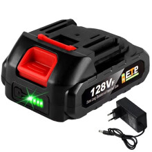 18V 128VF Large Capacity Rechargeable Lithium Ion Battery for Cordless Electric Power Tool Battery EU Plug