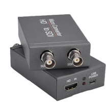 2Pcs -Compatible to SDI Converter Adapter Video Converter Dual Display SDI Converter Adapter for Camera Home Theater