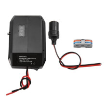 18V to 12V Step Down Converter for Parkside 18V Battery, Power Wheels Battery Adapter, Cigarette Lighter Buck Adapter