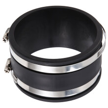 70149 4Inch Dust Control Flex Cuff with Hose Clamps,Hose Connector Cuff Coupler for Woodworking Dust Collection Fittings