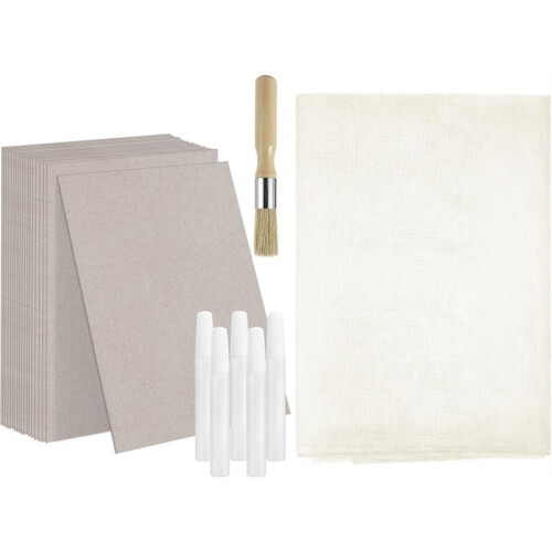 Book Binding Cloth Set Glue Brushes Book Repair Cloth Material for Repairing Binding Box Making