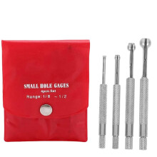 4pcs Telescoping Small Hole Gauge Set Full Round Spherical Shaped Hardened Bore Gauge Round