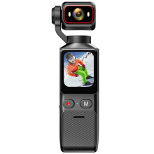 4K Pocket Action Camera Touch Screen Portable Vlog Camera with Handheld Gimbal Stabilizer Body Camera Video Recorder
