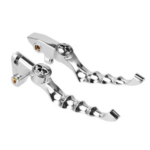 Motorcycle Chrome Skull Brake Clutch Lever for 1996-2016 V-Star Drag Star XVS 400/650 XVS 1100 1999-2009