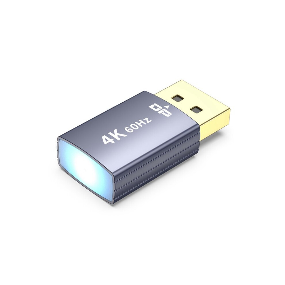 4K Dp Dummy Plug Display Emulator Virtual Monitor Headless Display Edid Emulator Virtual Display Grey 4713630060073