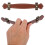 Sangle de poignée de bagage vintage Taxenne marron (2 pièces) 6