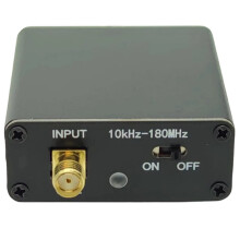 10KHz-180MHz Low Noise Signal Amplifier, RF Full Band Amplifier Low Impedance Converter for Radios