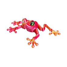 3D Printed Simulated Frog Movable Animal Figurines Toys 3D Printed Toys Home Decor Desktop Ornament for Gifts E
