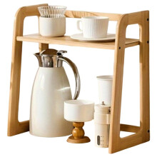 Bekerhouder Opbergrek Bureau Dubbellaags Koffiekopje Theeset Opbergrek voor Koffie- en Keukengerei Opbergrek voor op Tafel Cadeau A