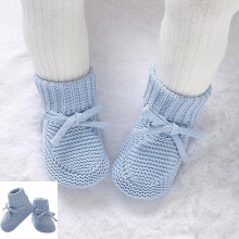 Adidași pentru bebeluși, pentru ghete moi tricotate cu fundă, drăguți, primii pantofi, șosete calde de iarnă pentru copii mici, băieți și