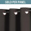 Blackout Curtains Chocolate Brown 52"x63" 1 Panel 2