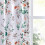 Floral Blackout Curtains Rustic Orange 2 Panels 1