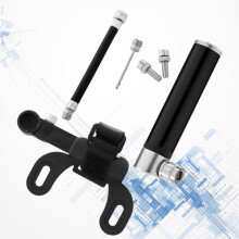 1Set Aluminum Alloy Compact Bicycle Tire Pump Portable Mini Air Inflator for Bike Tires Cyclists