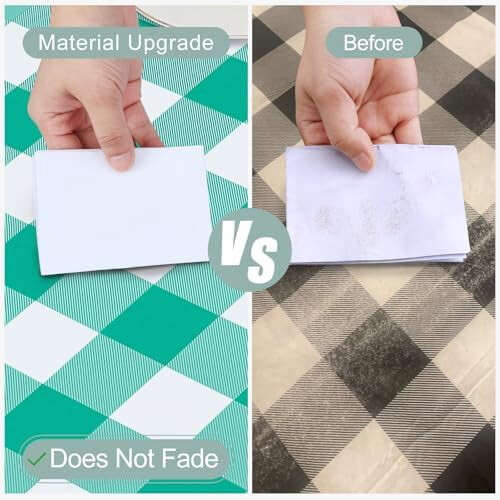 Rectangle Vinyl Tablecloth with Flannel Back, 60x102 in, 1