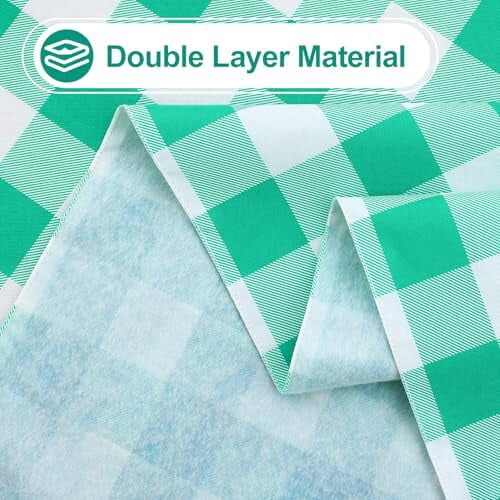 Rectangle Vinyl Tablecloth with Flannel Back, 60x102 in, 2