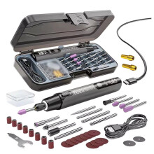 Electric  Grinder Engraving Pen 4.2V 10000-16000r Wireless Grinder Cordless Micro Rotary Tools Drill Grey