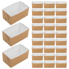 Greaseproof Paper Boxes for Breakfast Sandwiches and Toast Storage, and Stable Design, Food