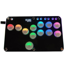 Stickless Arcade Stick Controller for PS4/PS5 Supports Kailh Hot-Swap RGB Button-Type Hitbox Fightstick