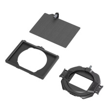 LITE Matte Box z Regulowanym Zaciskiem, DSLR Matte Box z Górną Flagą z Włókna do Filtra 4x5,65/Filtra Kołowego -4409