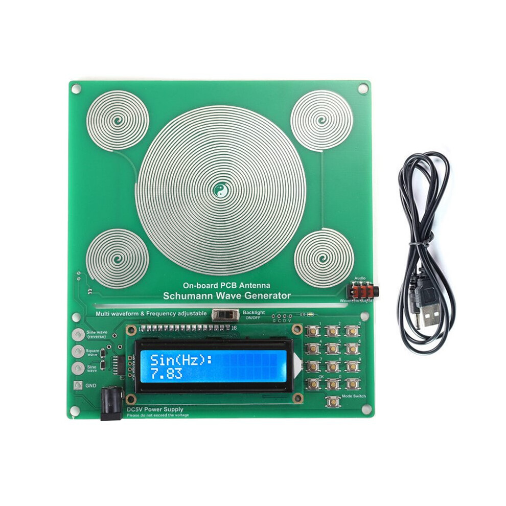 Adjustable Schumann Wave Generator 0.01Hz-100000Hz, Multi-Waveform Signal Generator (Without Case) 6033393096699