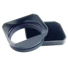 Metal Square Lens Hood for X100V X100VI X100F X100S Camera with Lens Cap Sliver