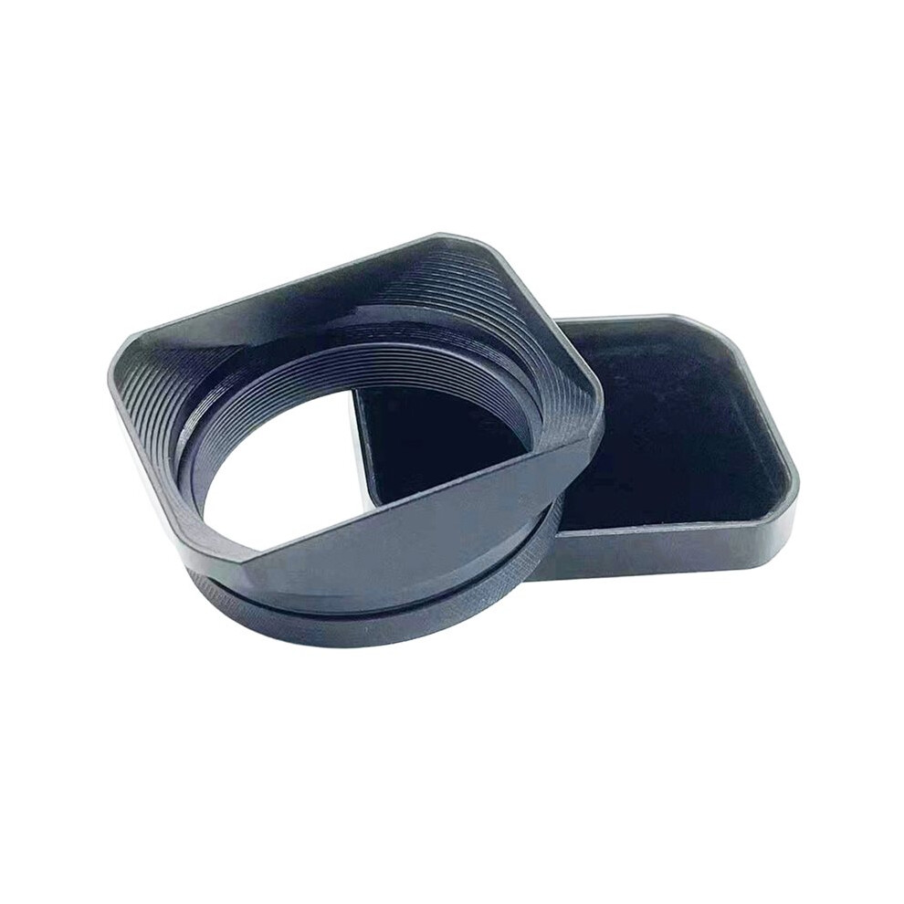 Metal Square Lens Hood For X100v X100vi X100f X100s Camera With Lens Cap Sliver 4713074325776