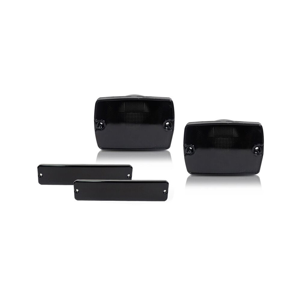 4Pc Bumper Turn Signal+ Side Lights For Yj 1987-1995 56001378,56001424 Amber 4712591305520