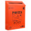 1Pack Orange Rectangular Vintage Mailbox for Wall Mountable Home Decor 11.4X8.7X2.4In 1