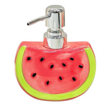 Laundry Detergent Bath Lotion Watermelon Shaped Ceramic Dispenser Bottle for Hand Soap Press Pump Bottle
