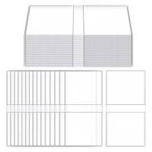 200 Stuks 2,5 X 2,5 Dubbele Munthouders, Transparante Muntbeschermers voor Muntverzamelaars, Individuele Plastic Hoesjes