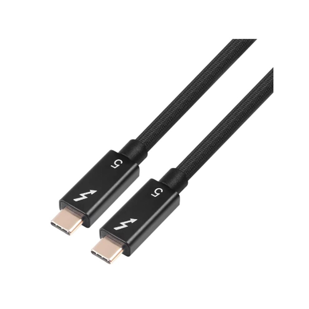 1M Thunder 5 Cable Soft Tpe 120Gbps Type-C Usb4 V2 Coaxial Cable Usb-C To C 240W 16K Transmission Data Cable Silver 6033966935172