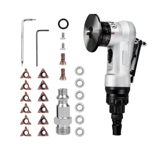 Pneumatic Chamfering Tool 45 Degree Metal Deburring Trimming Machine Arc  Beveler Kit for Engineering