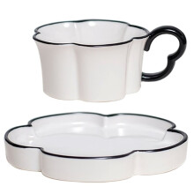 Nordic Ceramic Coffee Cup & Saucer Set Elegant & Durable Office Tea Set Perfect Gift for Special Occasions