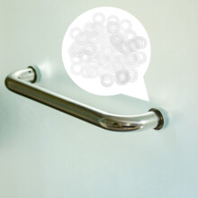 100pcs Clear Washer Gaskets Pvc Plastic Round Washers Screws Washer Spacers Replacement For Door Handles Bathroom Shower Towel Bars