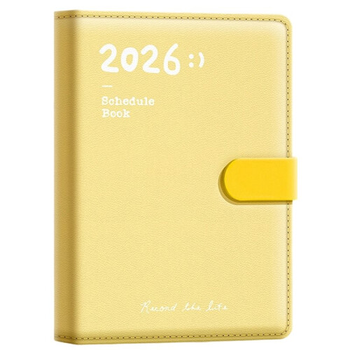2026 Planning Notebook, A5 PU Leather, Minimalist Style, Weekly Planner, Productivity Log, Work and Study Tools A
