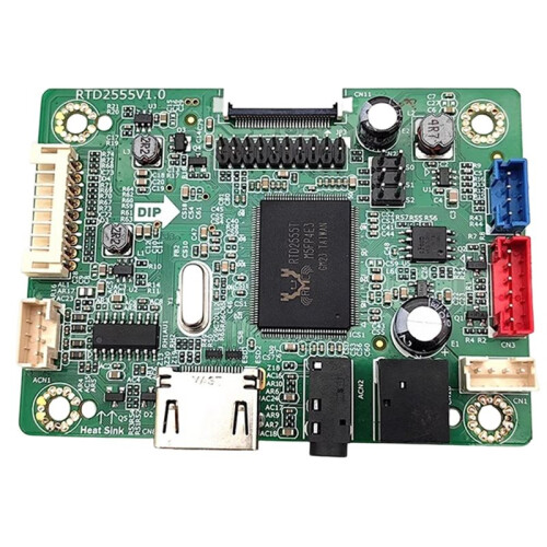 Placa Controladora RTD2555V1.0 Compatível com  e Placa-Mãe com Áudio. Definição EDP. Placa-Mãe Sem Necessidade de Driver.
