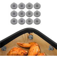 12pcs Air Fryer Magnets for Parchment Paper,Prevents Burning & Food Covering,Heat-Resistant Air Fryer Liner Magnets