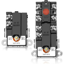 Pour Thermostat pour Chauffe-Eau Électrique à Double Élément, Compatible avec la Plupart des Chauffe-Eau.