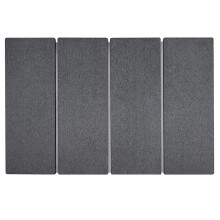 Stone Dish Drying Mat for Kitchen Counter, Foldable Diatomaceous Earth Large Dry Mats Grey
