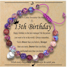 6th 7th 8th 9th 10th 11th 12th 13th Birthday Gifts for Girls Bead Bracelet for Daughter/Granddaughter/Niece/Friends/Sisters