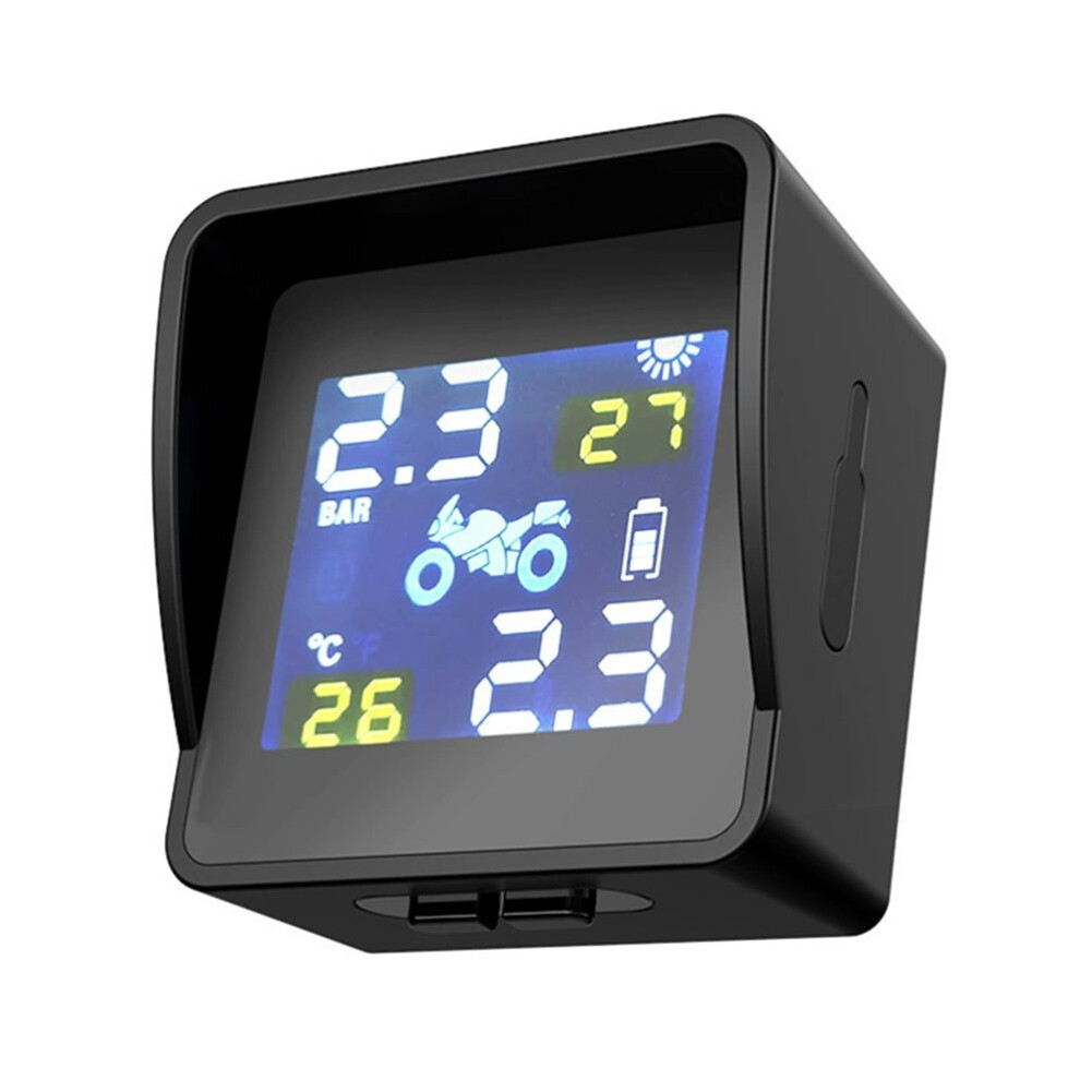High-Precision Solar Motorcycle Tpms Tire Tyre Pressure Monitoring Alarms System With 2 Sensors Tpms 6031519147690